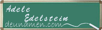 Adele Edelstein Visitenkarte